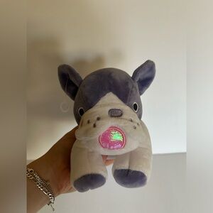 More Than Magic plush bulldog pencil pouch